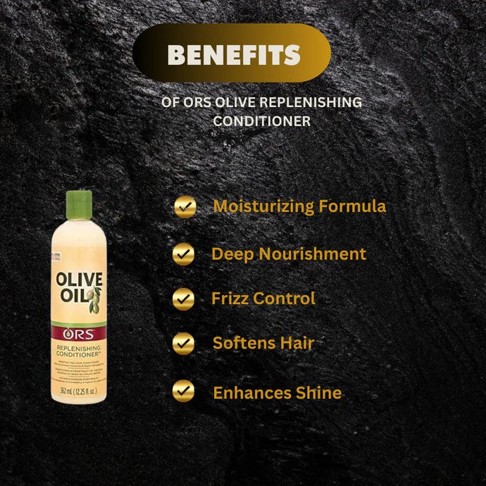 ORS Olive Replenishing Conditioner 12.25 oz - ASBEAUTYBAZAAR