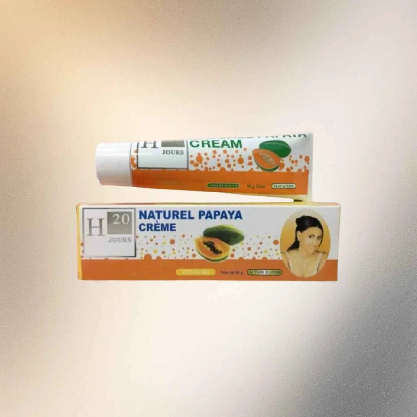 Pack of 10 H20 Jours Natural Papaya Cream 50 g Each - ASBEAUTYBAZAAR