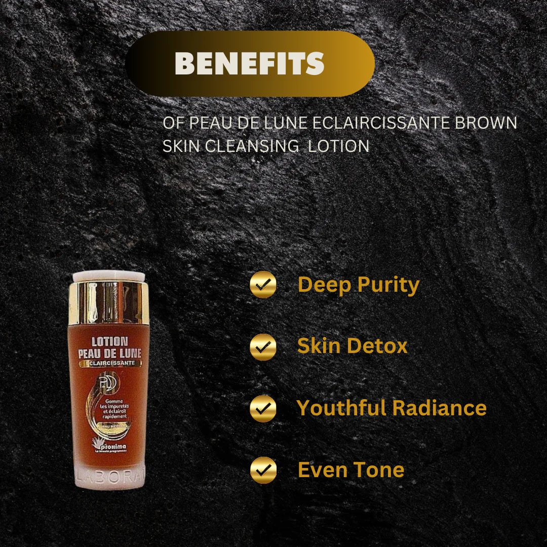 Peau De Lune Brown Skin Cleansing Lotion with Natural Ingredients 100 ml - ASBEAUTYBAZAAR