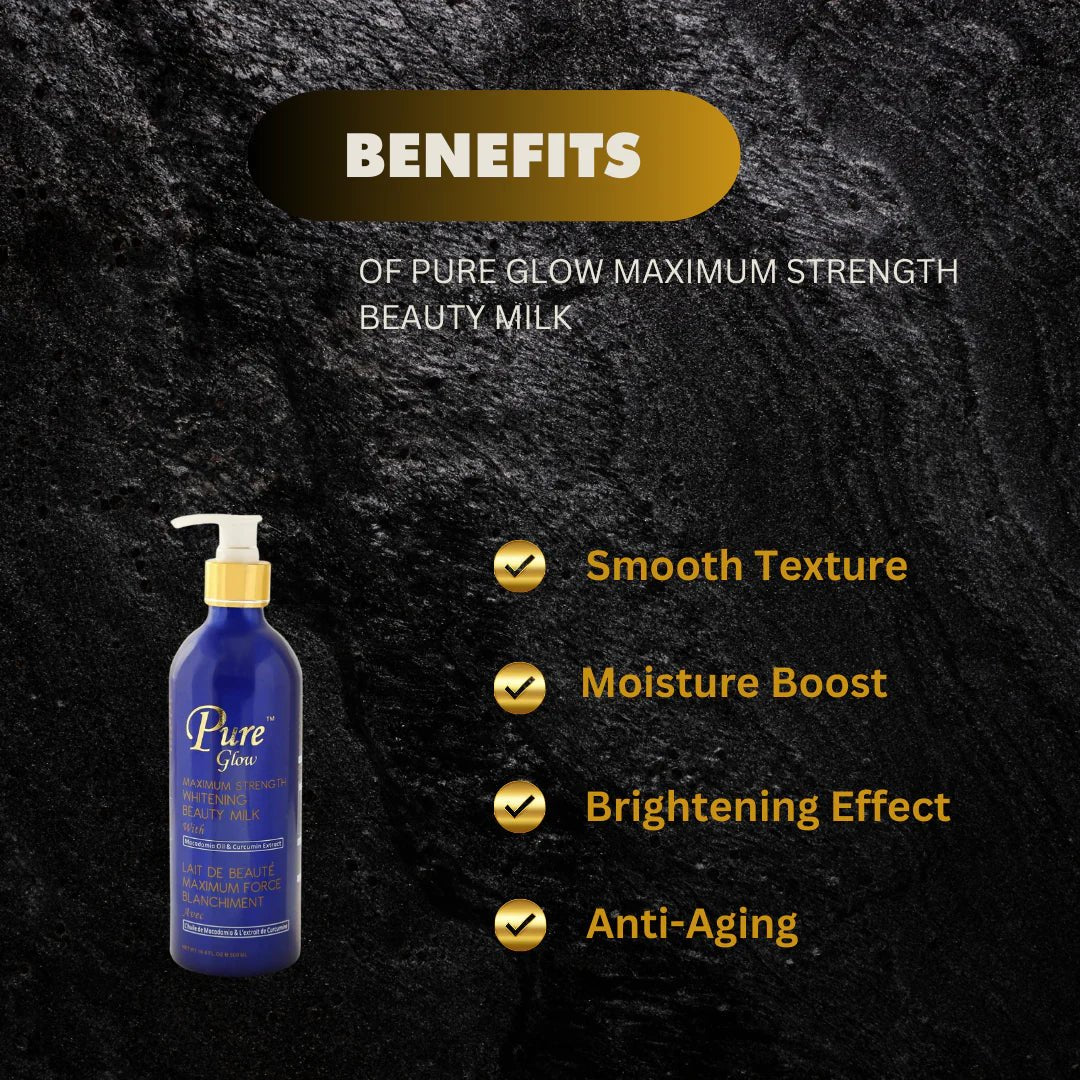 Pure Glow Maximum Strength Beauty Milk 16.8 oz - ASBEAUTYBAZAAR