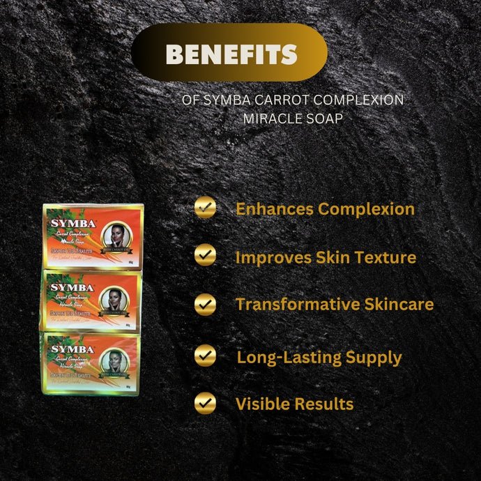 Symba Carrot Complexion Soap 80g (Pack of 6) - ASBEAUTYBAZAAR