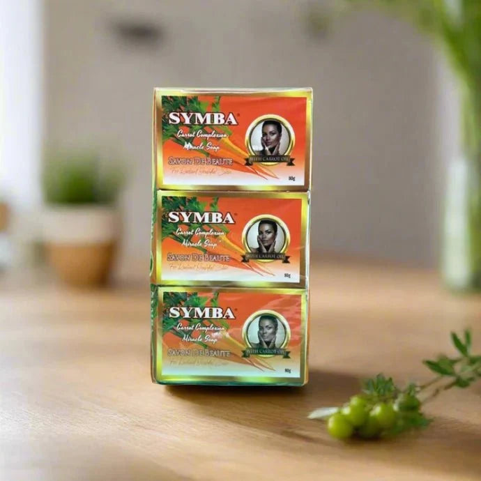 Symba Carrot Complexion Soap 80g (Pack of 6) - ASBEAUTYBAZAAR