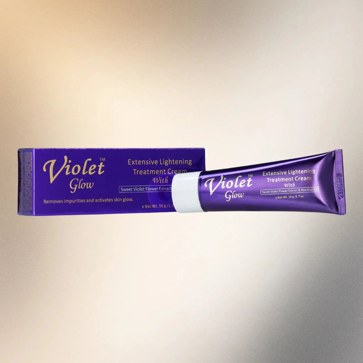 Violet Glow Extensive Cream with Sweet Violet Extract & Rice Bran Oil 1.7 oz - ASBEAUTYBAZAAR