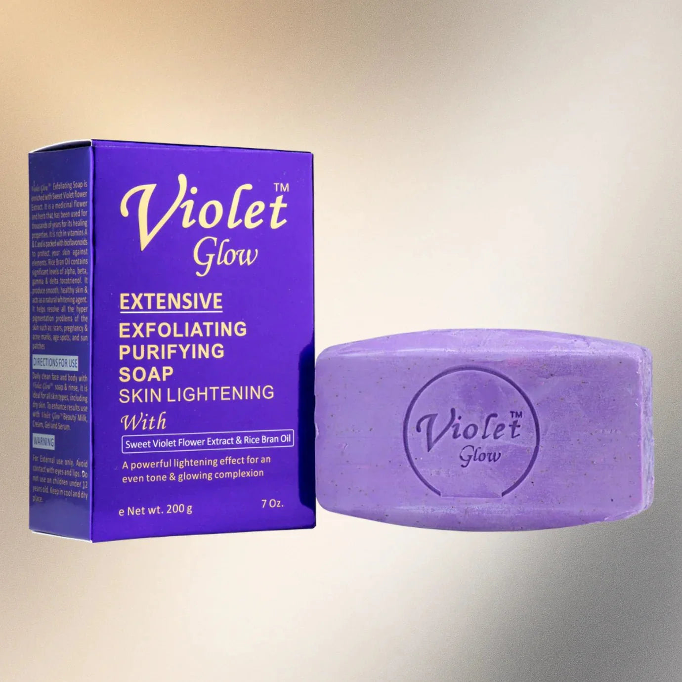 Violet Glow Extensive Purifying Soap with Sweet Violet Extract 7 oz - ASBEAUTYBAZAAR