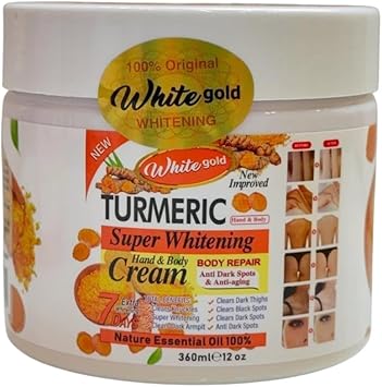 White Gold Turmeric Hand & Body Cream 360ml - ASBEAUTYBAZAAR