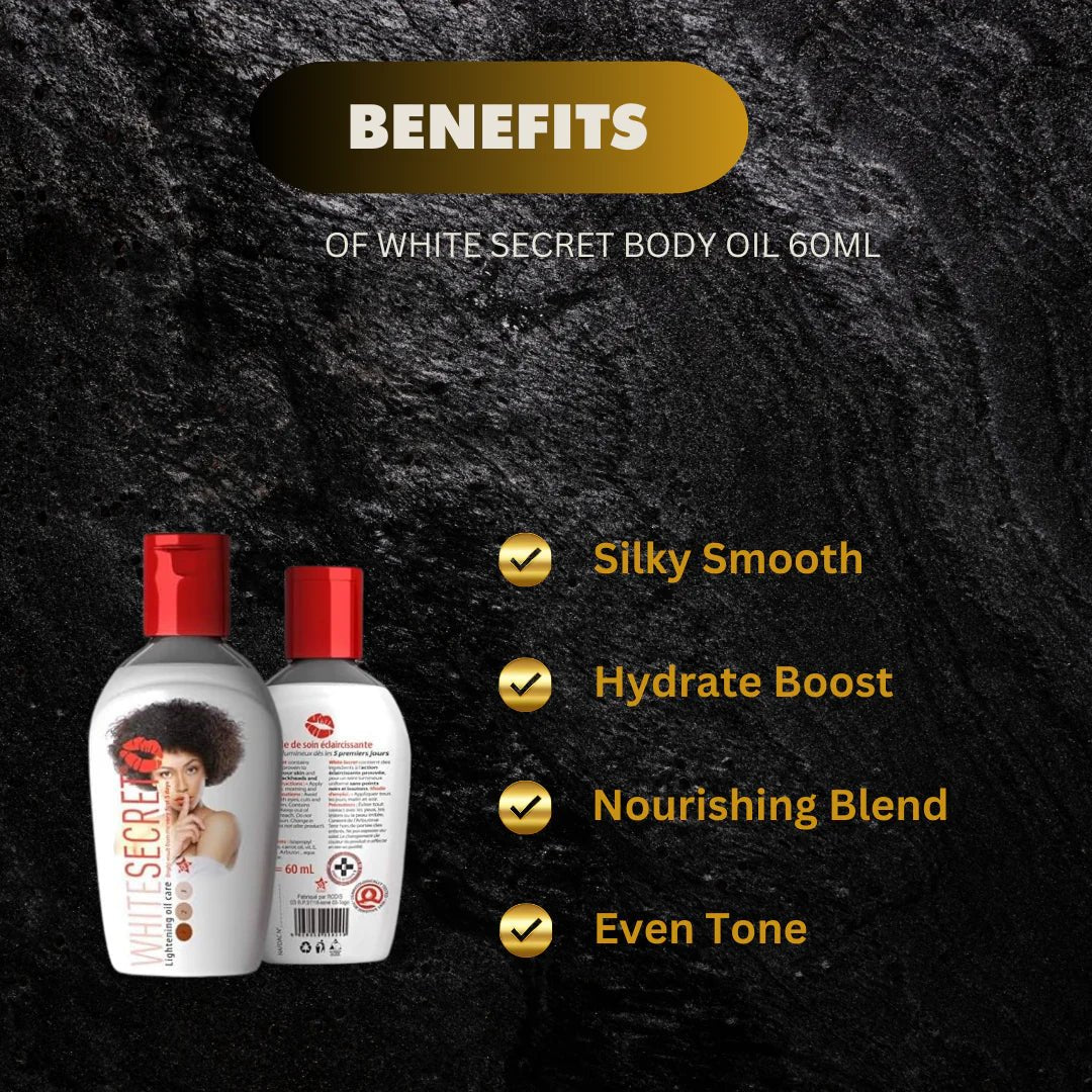 White Secret Body Oil 60ml – Lightweight Nourishing Oil - ASBEAUTYBAZAAR