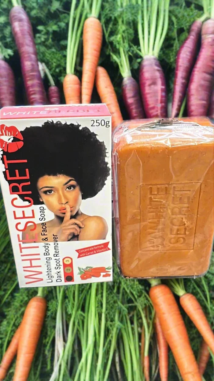 White Secret Carrot Body & Face Soap 250g - ASBEAUTYBAZAAR